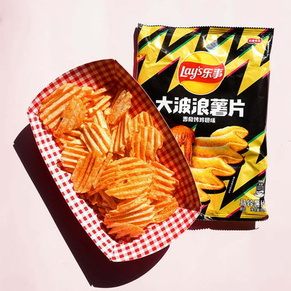 Legt geröstete Hähnchenflügel-Kartoffelchips, 2,46 Unzen 