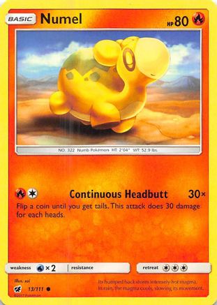 Numel 013/111 - SM  Crimson Invasion Reverse Holofoil