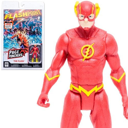 DC Direct Page Punchers (Black Adam, The Flash, Superman oder Batman), 7,6 cm große Actionfigur mit Comic