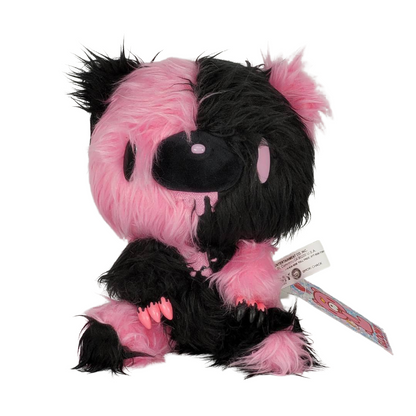 Shaggy Monotone Pink/Black Gloomy Bear 7" Plush