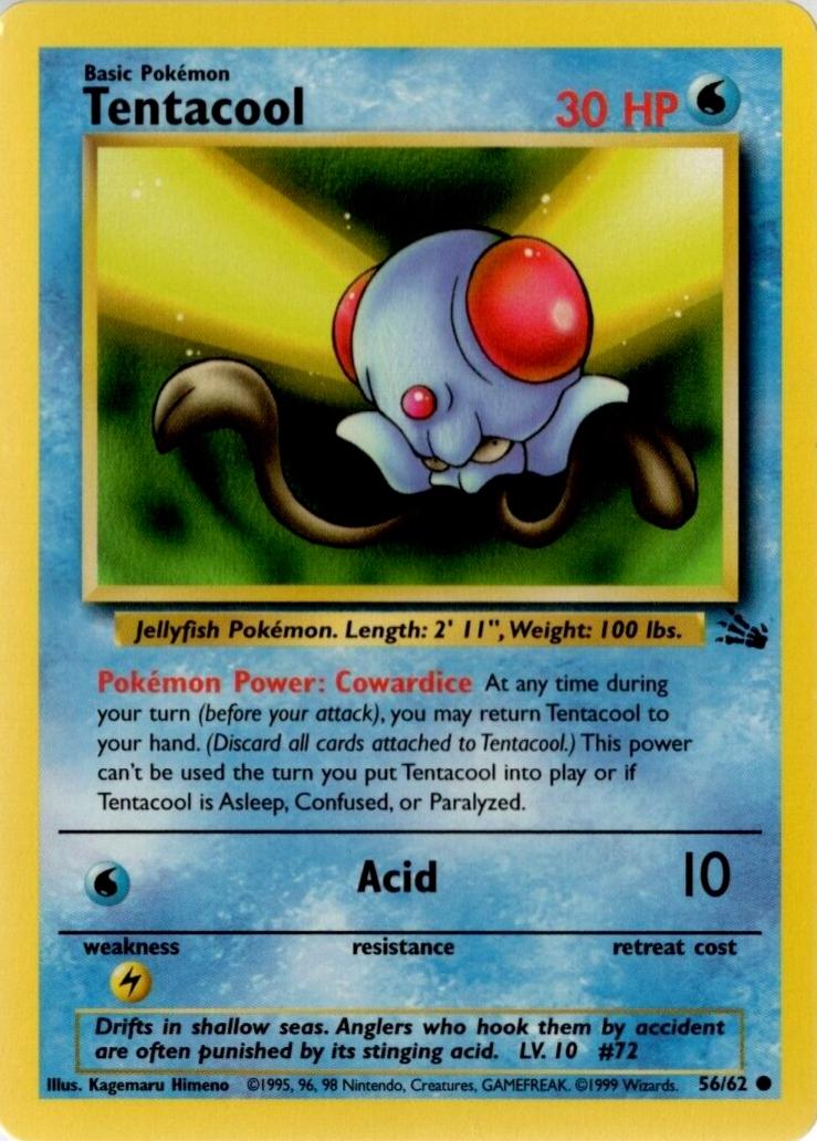 Tentacool 056/62 - Fossil Unlimited
