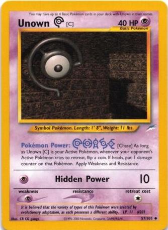 Unown [C] 057/105 - Neo Destiny Unlimited