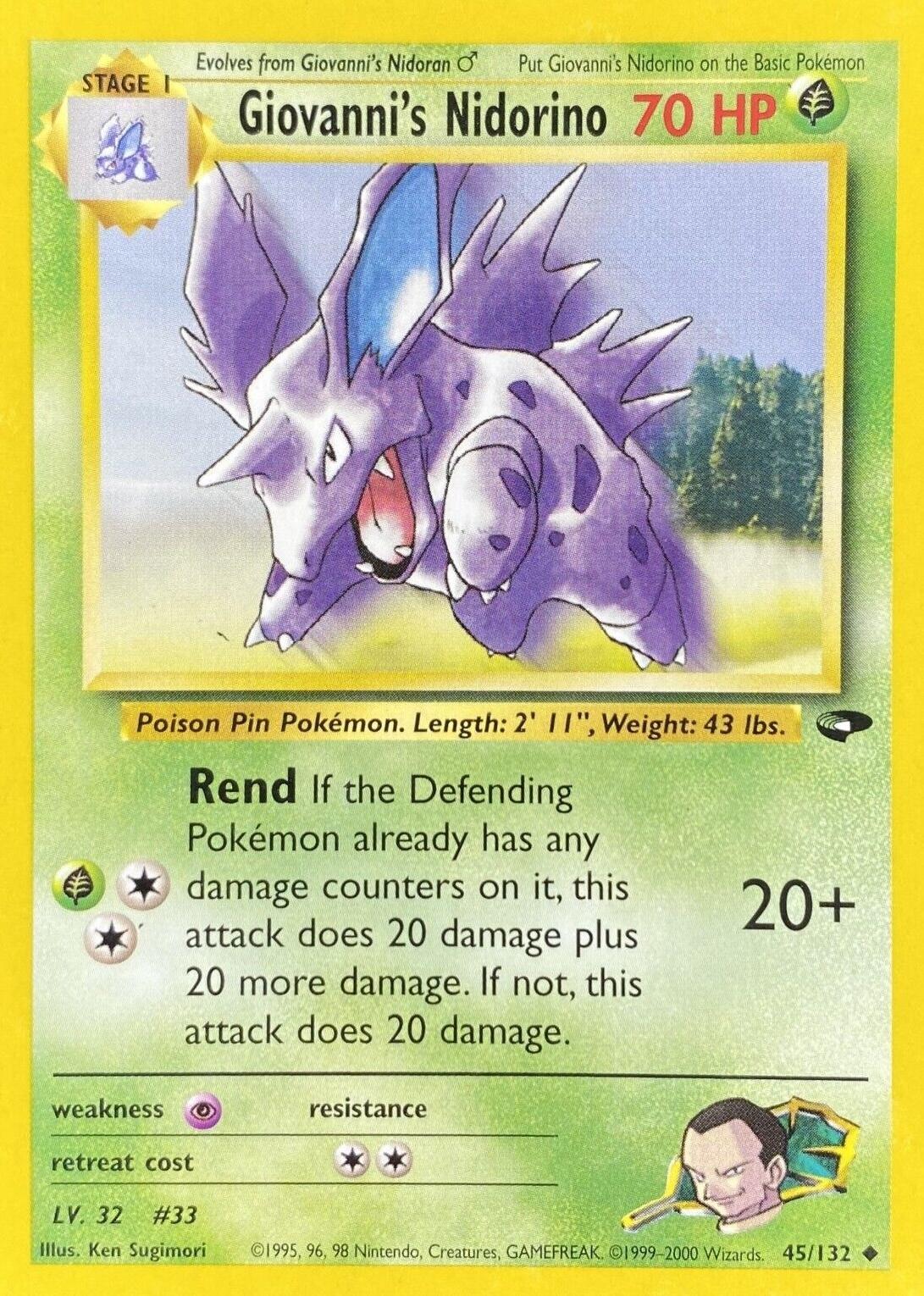 Giovanni's Nidorino 045/132 - Gym Challenge Unlimited