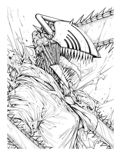 Anime Chronicles: Devil’s Edge – A Chainsaw Man Coloring Book (Volume 4) PDF