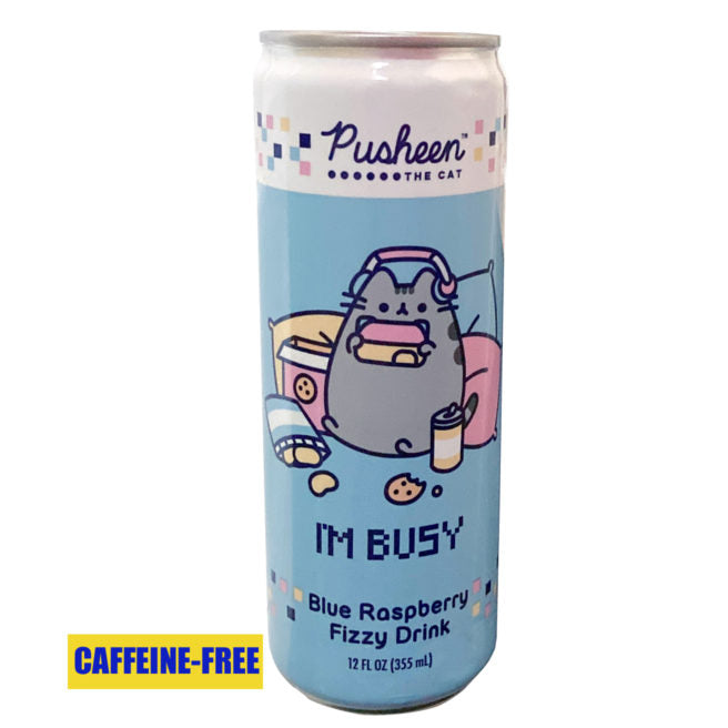 Pusheen The Cat I’m Busy Blue Raspberry Fizzy Drink (1 Can)