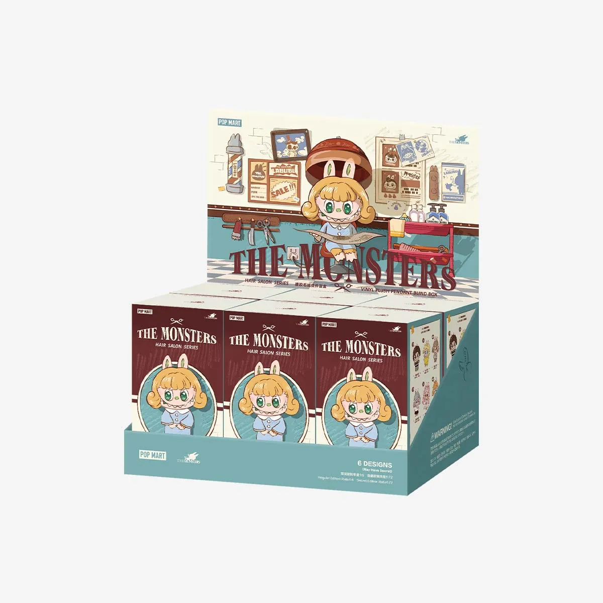 THE MONSTERS Hair Salon Series - Vinyl Plush Pendant Blind Box