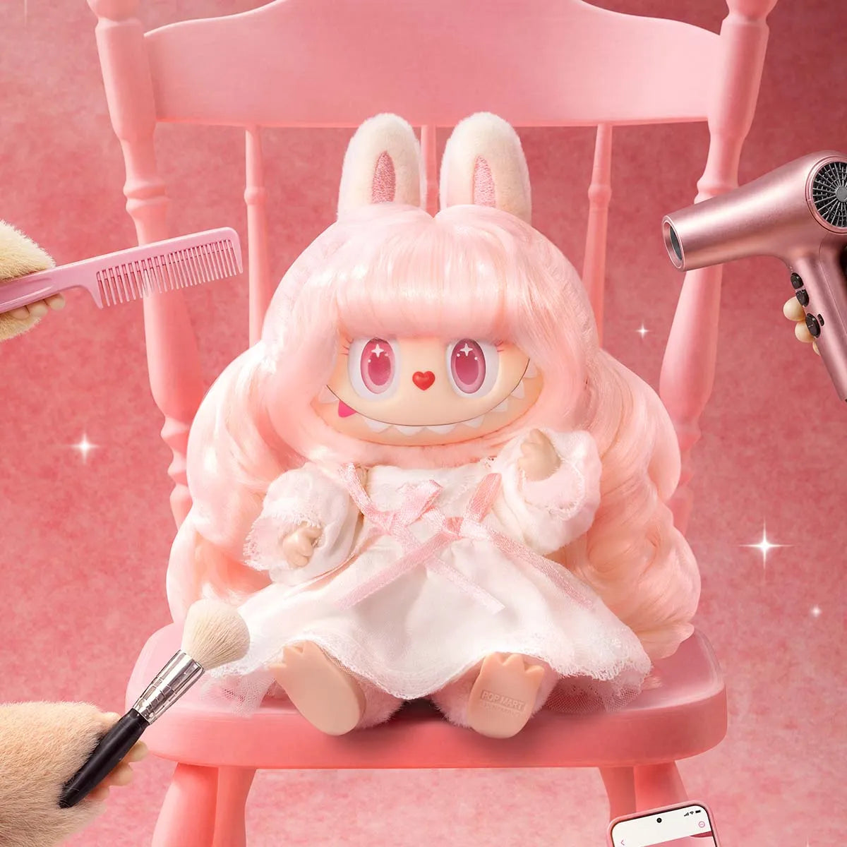 THE MONSTERS Hair Salon Series - Vinyl Plush Pendant Blind Box