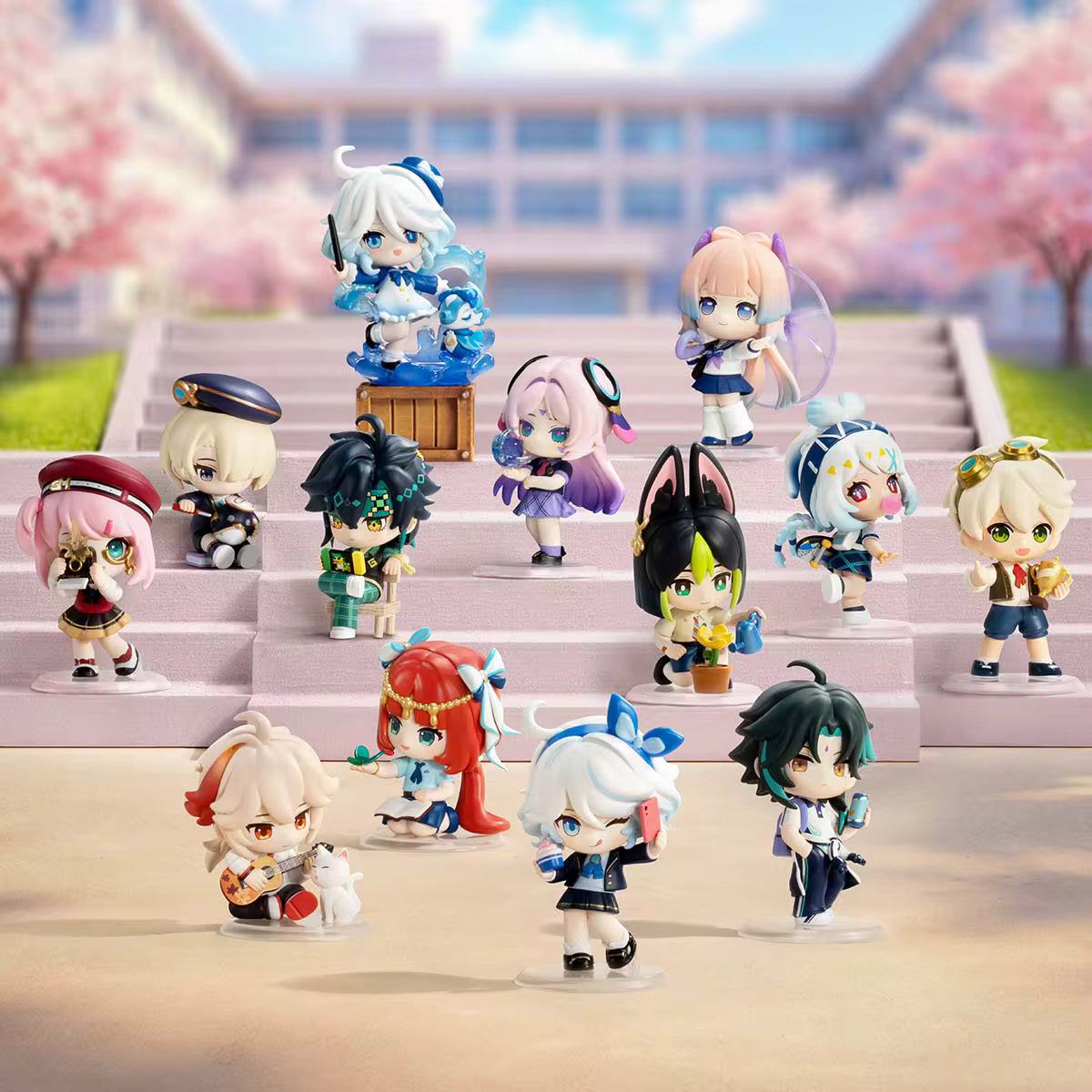 Genshin Impact Academy's Light and Shadow Poetry Chibi Series Figures Blind Box