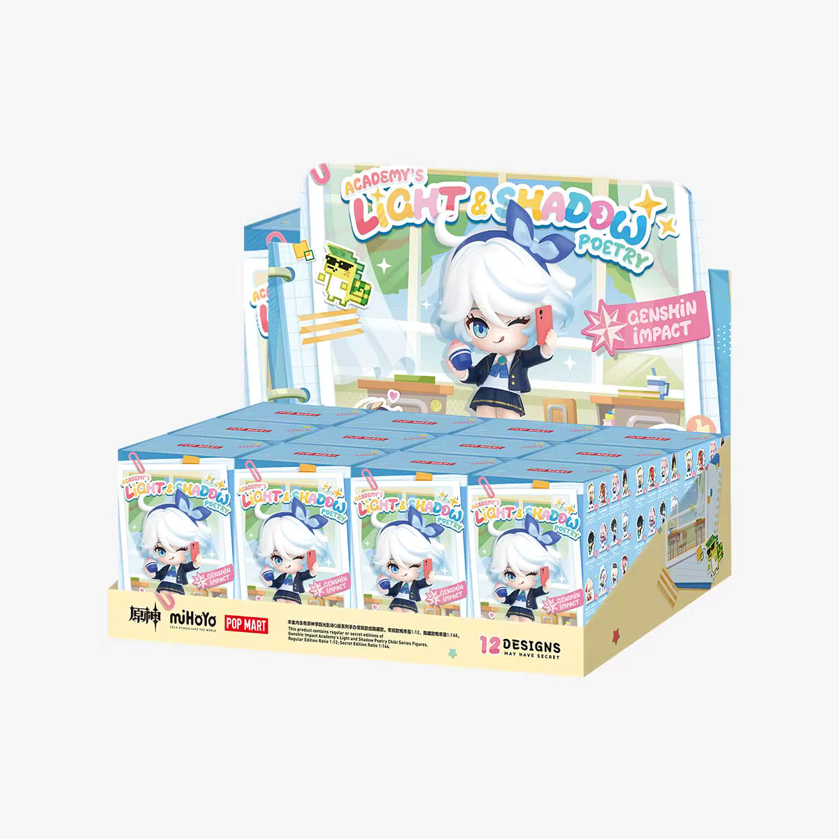 Genshin Impact Academy's Light and Shadow Poetry Chibi Series Figures Blind Box