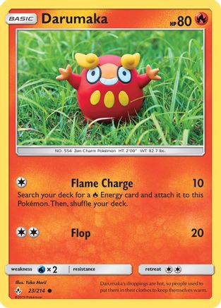 Darumaka 023/214 - SM  Unbroken Bonds Reverse Holofoil
