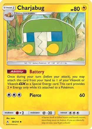 Charjabug 058/214 - SM  Unbroken Bonds