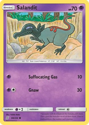 Salandit 098/236 - SM  Unified Minds Reverse Holofoil