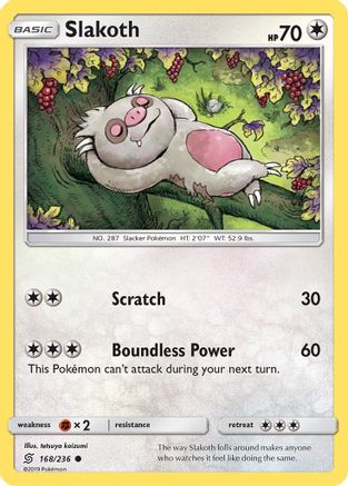 Slakoth 168/236 - SM  Unified Minds