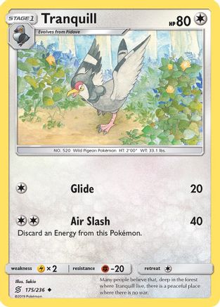 Tranquill 175/236 - SM  Unified Minds Reverse Holofoil