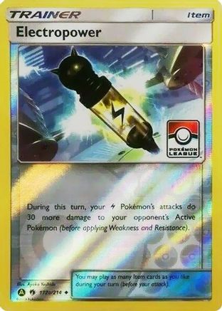 Electropower (Pokemon League) 172a/214 - League & Championship Cards Reverse Holofoil