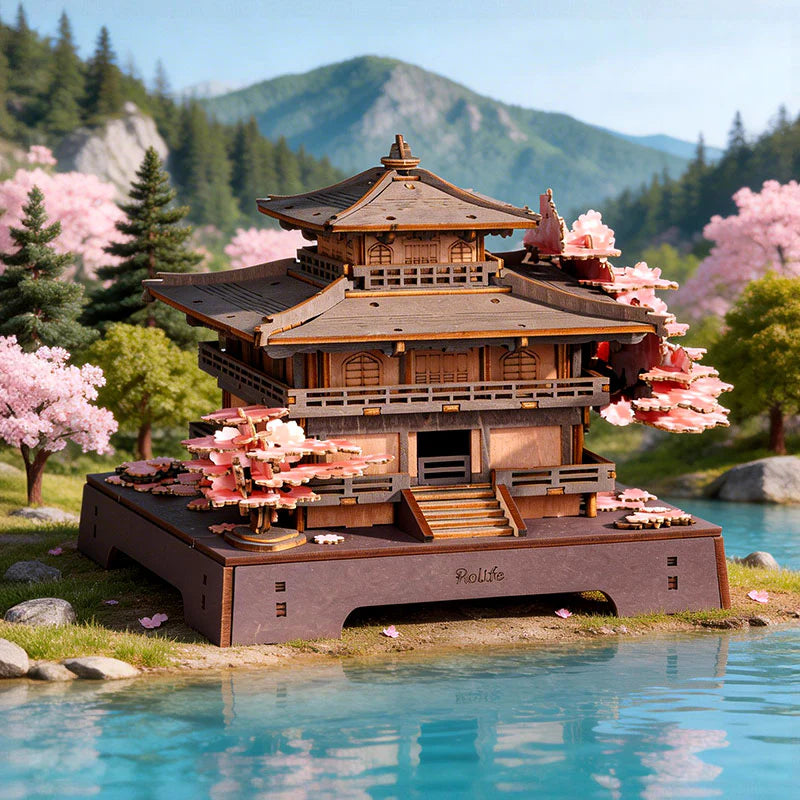 Rolife Sakura Pavilion 3D Wooden Puzzle