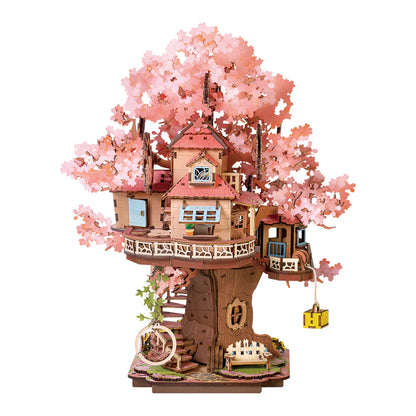 Rolife Sakura Tree House DIY Wooden 3D Puzzle