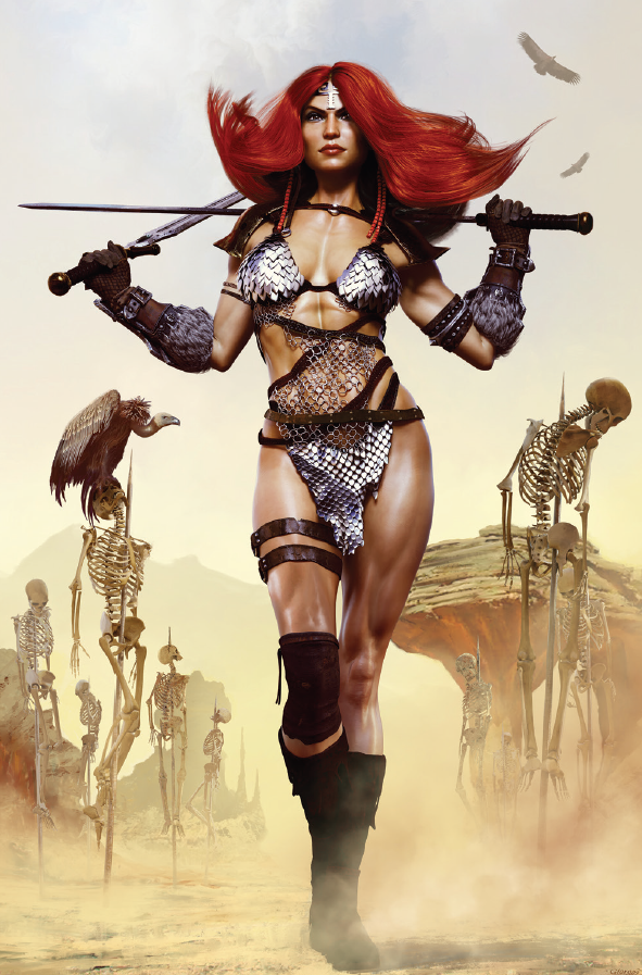 Invincible Red Sonja #5 Giorgos Tsolis Virgin Variant GGA (10/13/2021) Dynamite