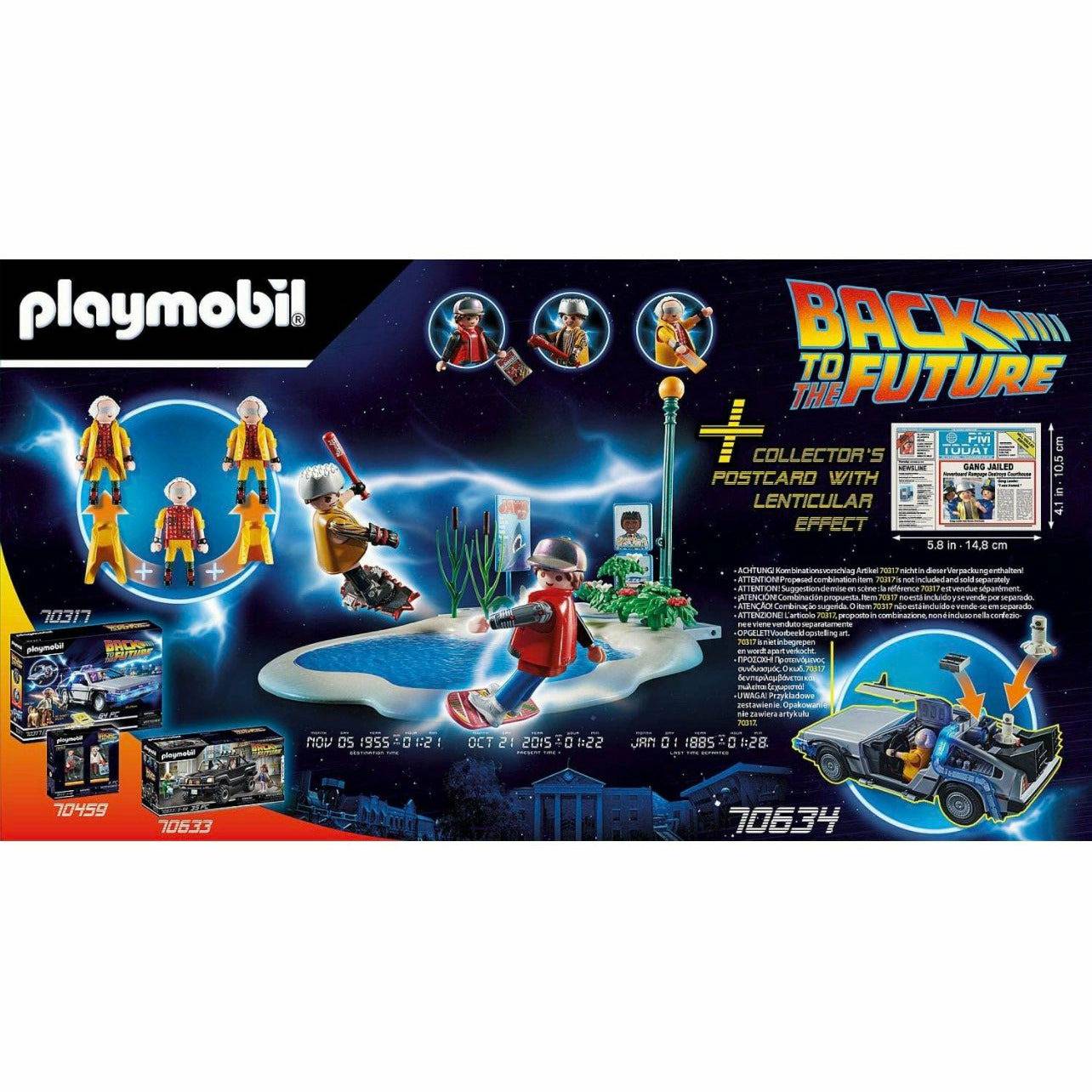 Playmobil Zurück in die Zukunft Teil II 80-teiliges 2015 Hoverboard Chase-Spielset