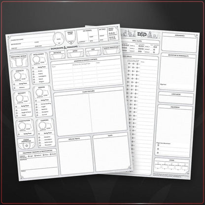 D&D: 2024 Character Sheets