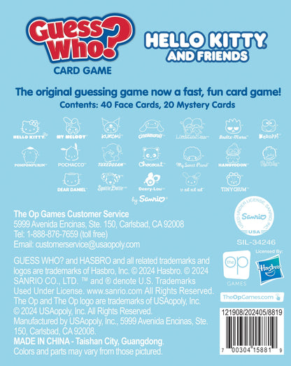 GUESS WHO? Card Game: Hello Kitty and Friends