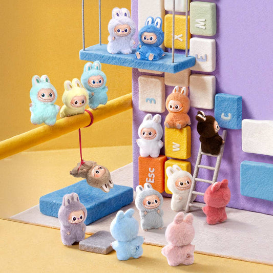LABUBU THE MONSTERS Pin for Love Series-Vinyl Plush Pendant Blind Box (A-M) (1 Blind Box)