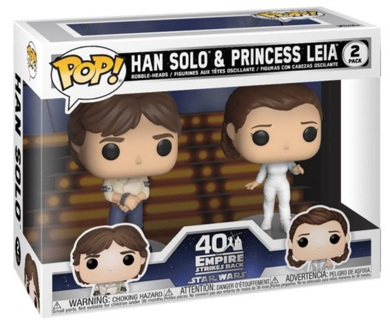 POP! Star Wars: SW (E5), Han Solo and Princess Leia (2-PK)