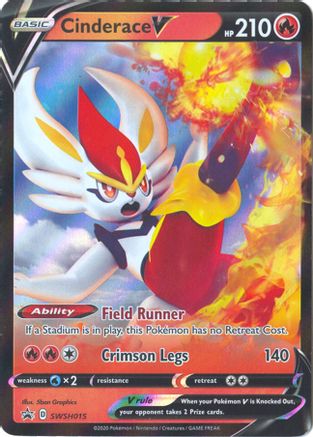 Cinderace V SWSH015/307 - SWSH Sword & Shield Promo Cards Holofoil