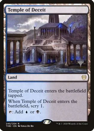MTG: 245/254 Temple of Deceit (TBD) (Promo)