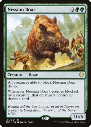 MTG: 181/254 Nessian Boar (TBD) (Promo)