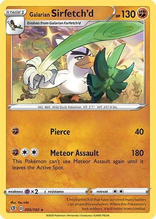 Galarian Sirfetch'd 095/192 - SWSH02 Rebel Clash Holofoil