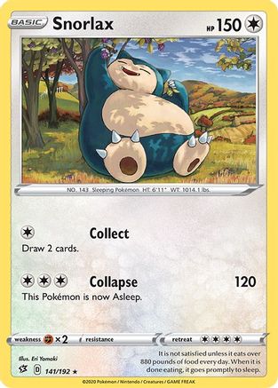 Snorlax 141/192 - SWSH02 Rebel Clash