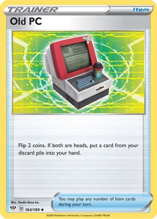Old PC 164/189 - SWSH03 Darkness Ablaze Reverse Holofoil