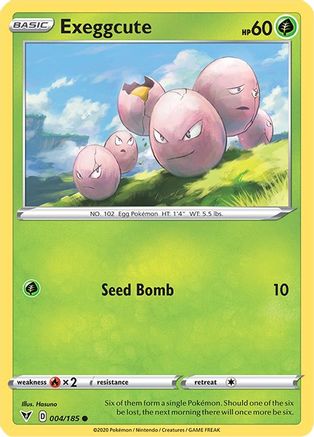 Exeggcute 004/185 - SWSH04 Vivid Voltage Reverse Holofoil