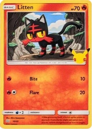 Litten 015/25 - McDonalds 25th Anniversary Promos Holofoil