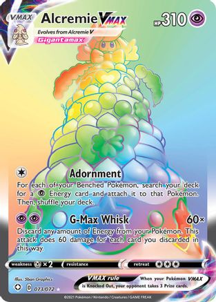 Alcremie VMAX (Secret) 073/072 - Shining Fates Holofoil
