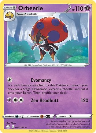 Orbeetle 065/163 - SWSH05 Battle Styles Holofoil