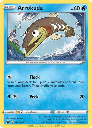 Arrokuda SWSH093/307 - SWSH Sword & Shield Promo Cards Holofoil - Super Anime Store