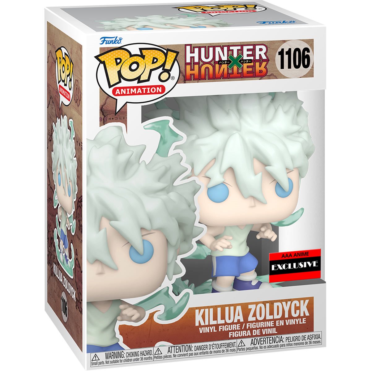 Funko Pop! Animation: Hunter x Hunter - Killua Zoldyck Godspeed AAA Anime Exclusive