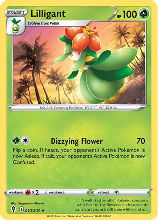 Lilligant 010/203 - SWSH07 Evolving Skies