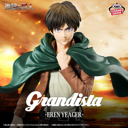 Attack on Titan Grandista Eren Yeager Figure - Banpresto Premium Collectible