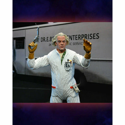 NECA Back to the Future 7" Scale Action Figure - Ultimate Doc Brown (1985 "Hazmat Suit")