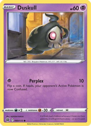 Duskull 060/172 - SWSH09 Brilliant Stars
