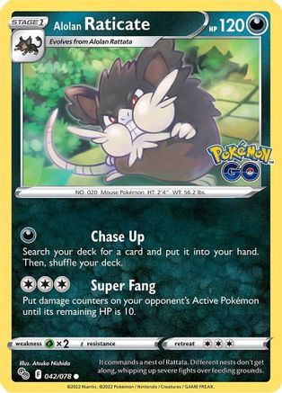 Alolan Raticate 042/078 - Pokemon GO