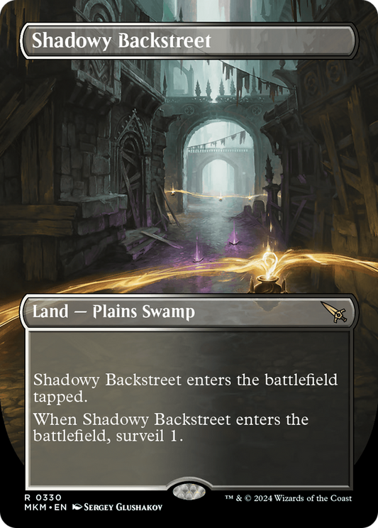 Shadowy Backstreet (MKM-330) - Murders at Karlov Manor (Borderless)