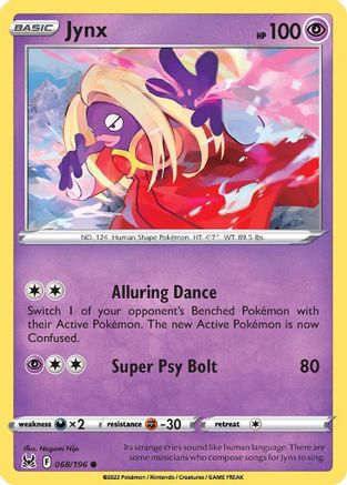 Jynx 068/196 - SWSH11 Lost Origin