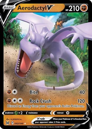 Aerodactyl V 092/196 - SWSH11 Lost Origin Holofoil