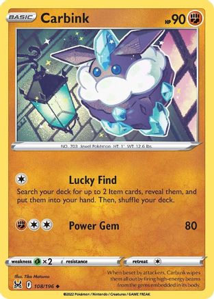 Carbink 108/196 - SWSH11 Lost Origin