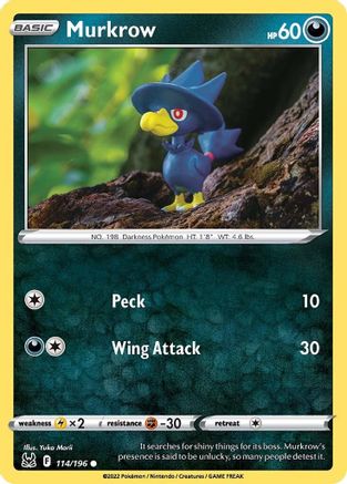 Murkrow 114/196 - SWSH11 Lost Origin