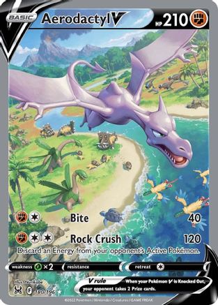 Aerodactyl V (Alternate Full Art) 180/196 - SWSH11 Lost Origin Holofoil